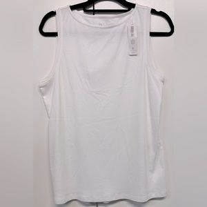 Chico’s Woman’s Boat-Neck Tank Top - Size 2 = U.S. Large